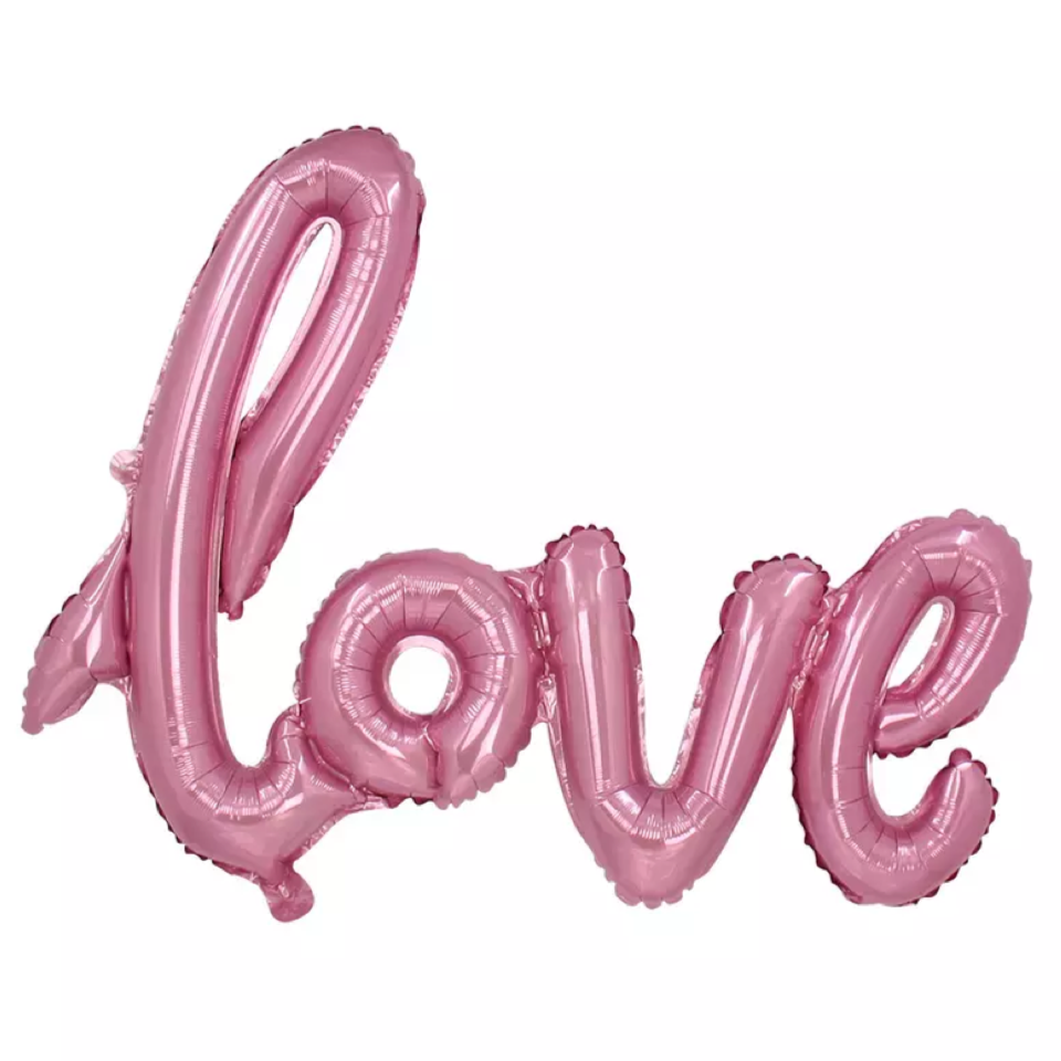 Folienballon LOVE, rosa