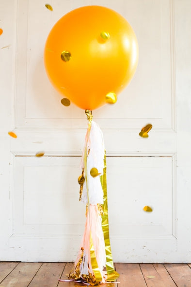 Riesenballon Gold uni, 80cm