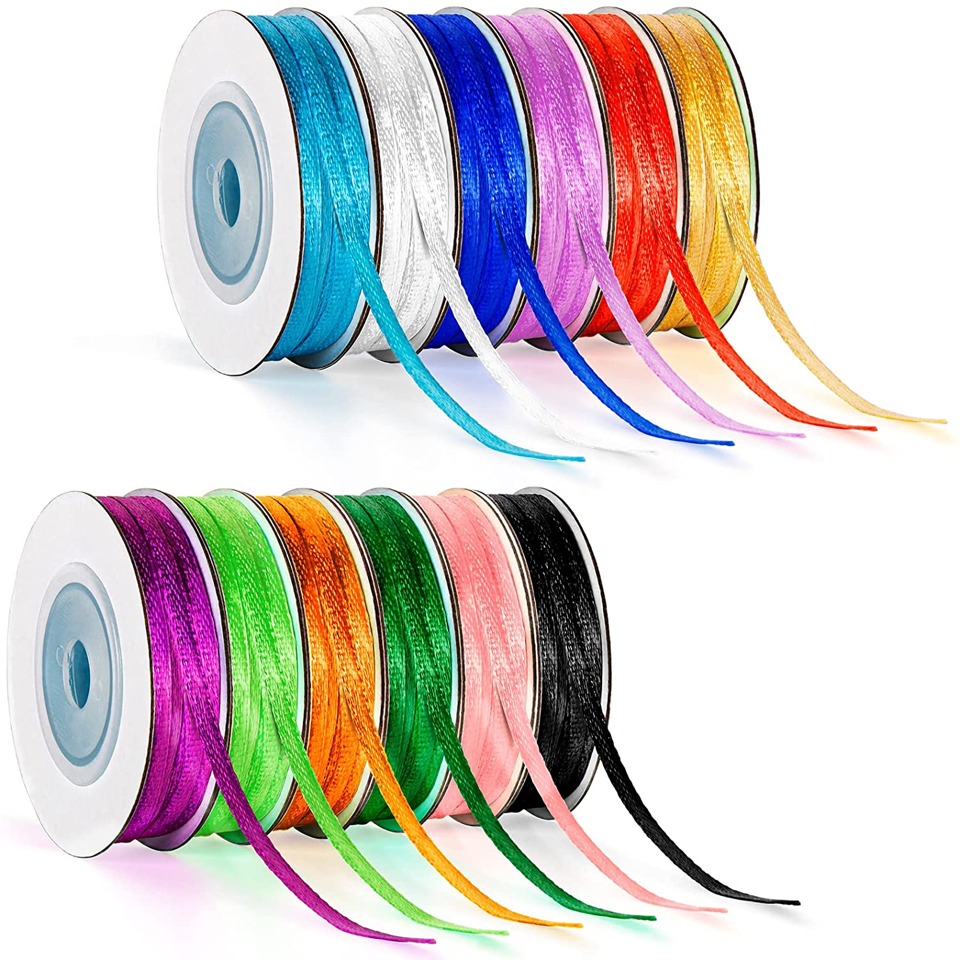 Satin-Schleifenband 3mm, 50m, Farbauswahl
