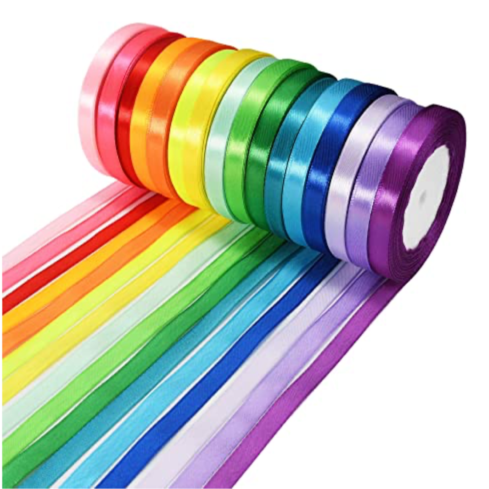 Satin-Schleifenband 15mm, 25m, Farbauswahl