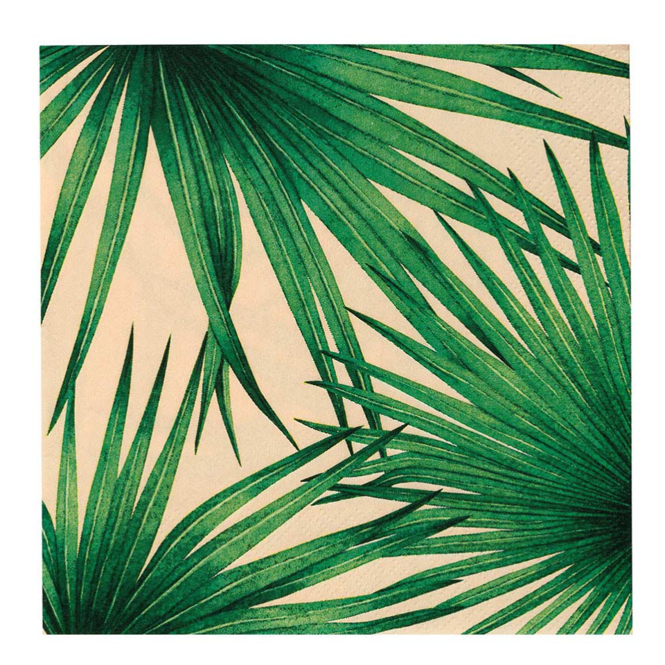 Servietten Tropical Palmenblatt