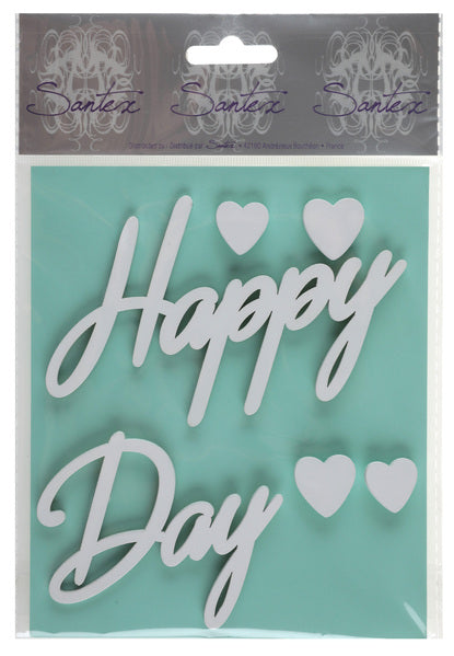 Holz-Sticker  &quot;Happy Day&quot;