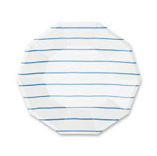 Teller Frenchie Stripe, cobalt blau, 2 Grössen